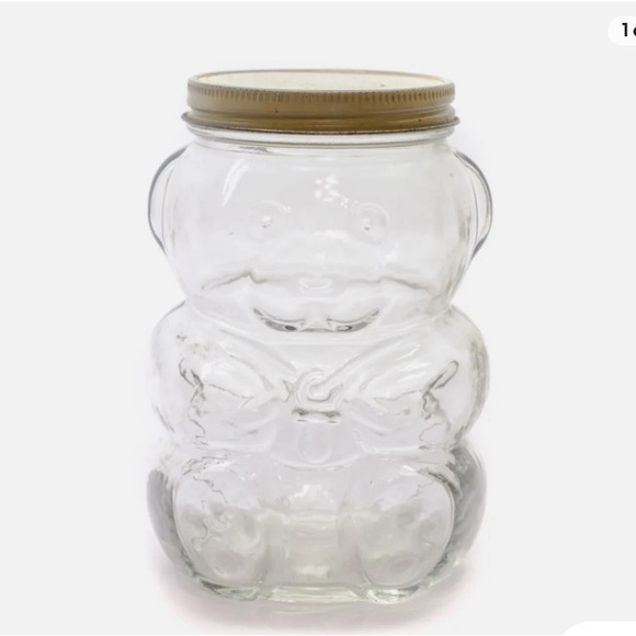 Kraft Advertising Honey Jar Glass Baby Bear 1988 Vintage 750g - Picture 1 of 6